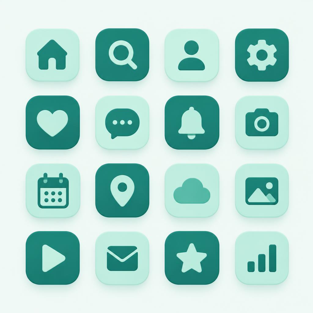 حزمة أيقونات UI